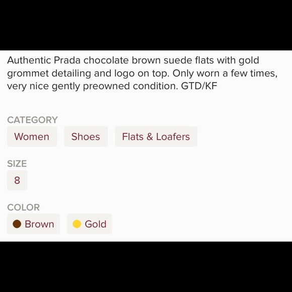 Prada Suede Grommet Flats - Picture 7 of 7